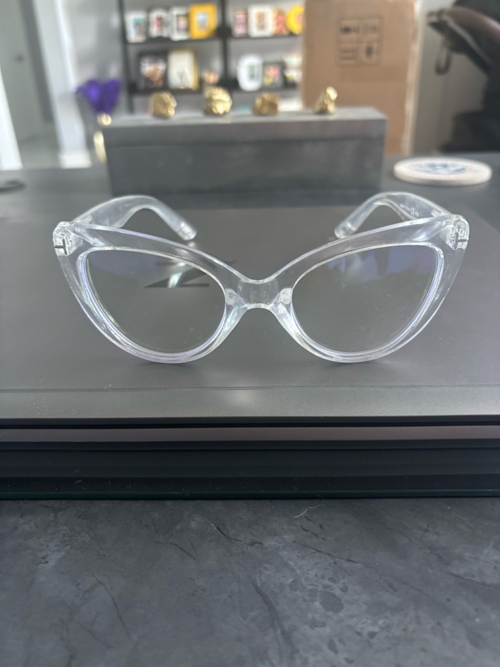 Clear Cat Eye Blue Light Blocking Glasses - Transparent Frames Protect Your 👀